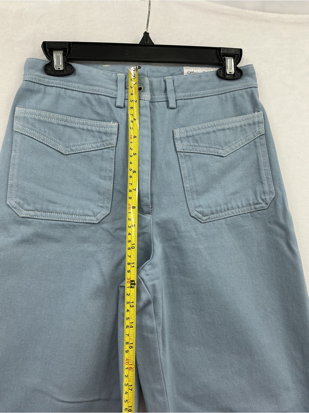 Officine Generale Sky Blue Flare Jeans - Picture 8 of 9